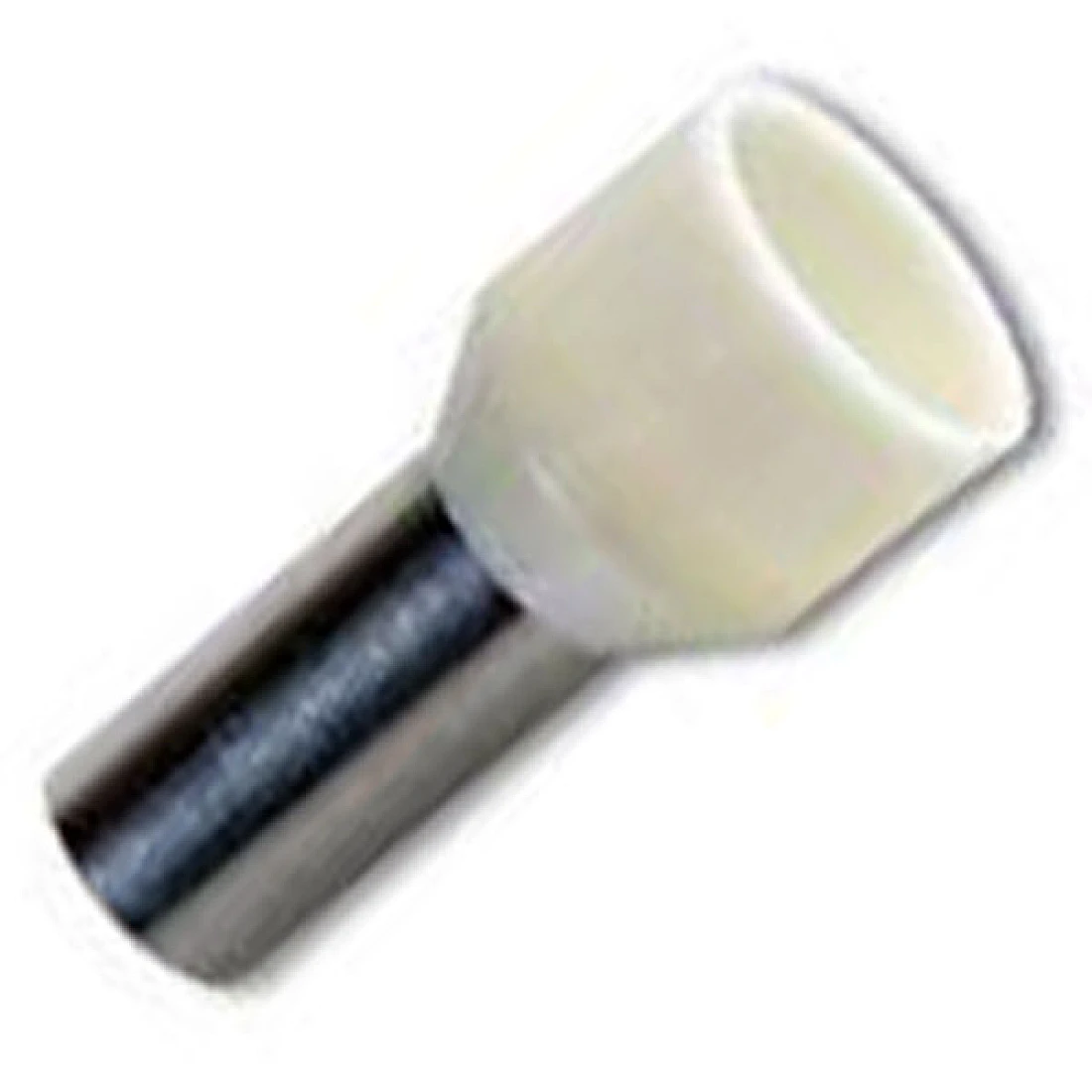 BOOTLACE FERRULE 10MM IVORY 12MM LONG (PACK OF 100)