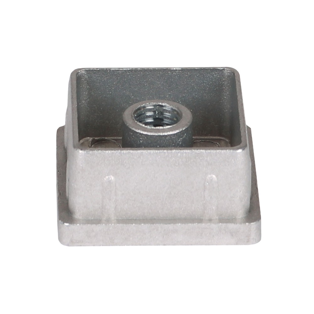 40mm Sq. x 2.0 M10 Threaded Insert Aluminium