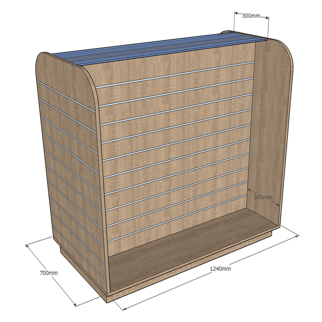 Freestanding Slatwall Display Stands For Retail Shops