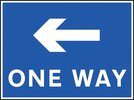 One way - left