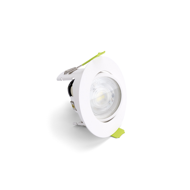 Integral Evofire Tiltable Fire Rated 70mm GU10 Downlight IP20 White