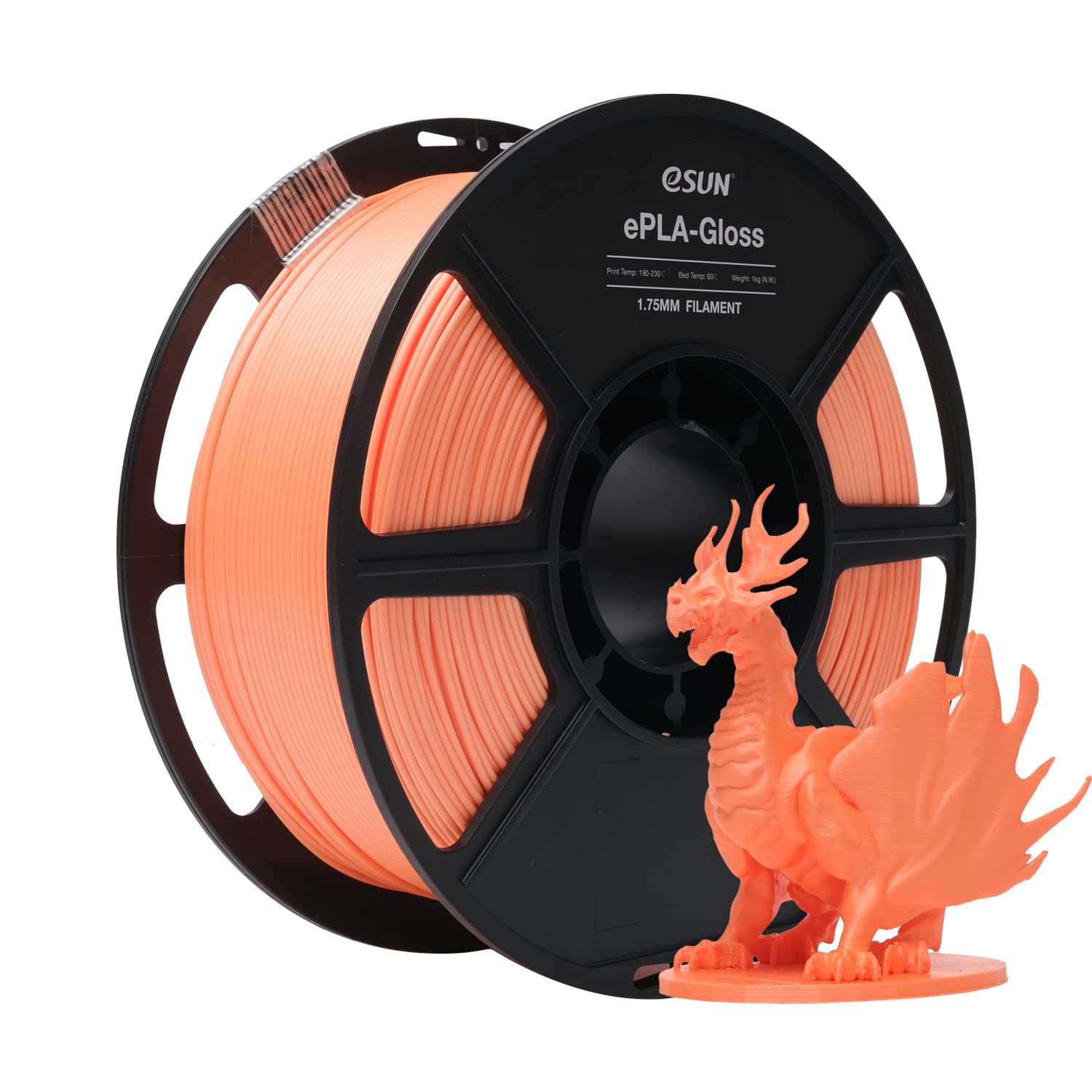 eSUN ePLA Gloss Orange 1.75mm 1Kg 3D Printing filament