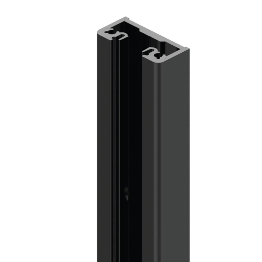 Marano Half Post Profile Section - 6mAluminium Black Powder Coated Finish