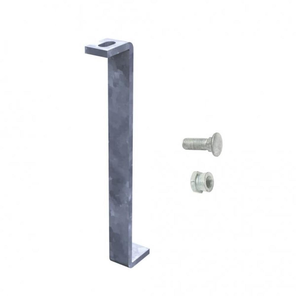 Galvanised Support Foot - 300mm longwith Fixings