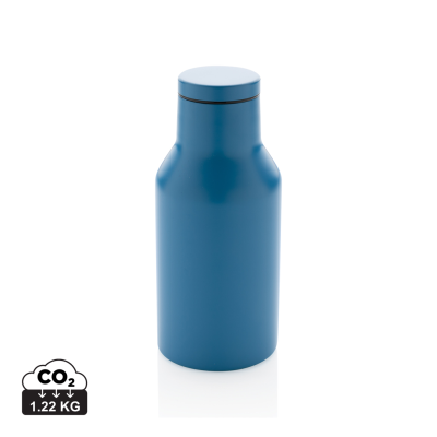 RCS RECYCLED STAINLESS STEEL METAL COMPACT BOTTLE in Blue.