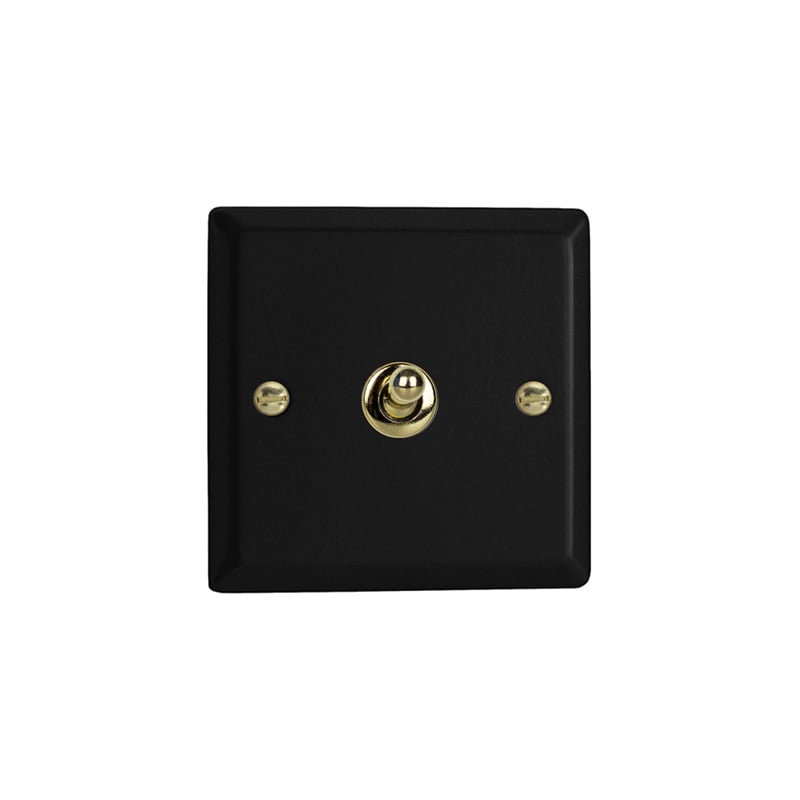 Varilight Vogue 1G 10A Intermediate Toggle Switch Matt Black