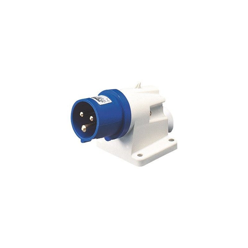 Gewiss IP44 90 Degree Surface Mounting Inlet Plug 32A 2P+E 200-250V