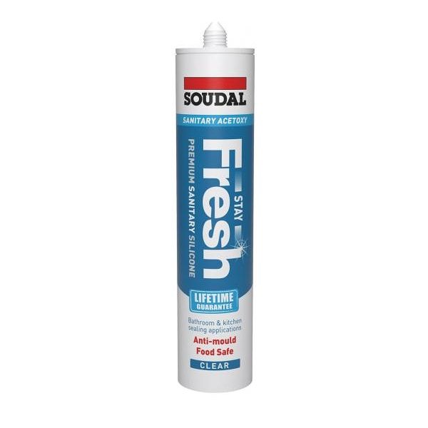 Soudal Stay Fresh Sanitary Silicone Clear