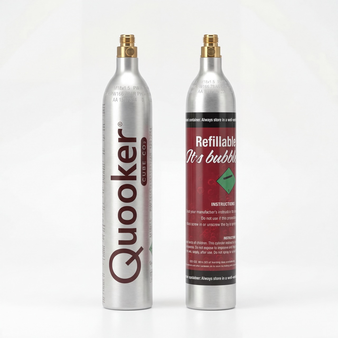 Unbranded Quooker‑Compatible CO₂ Cylinder Refills – Sparkling Water System (425g)