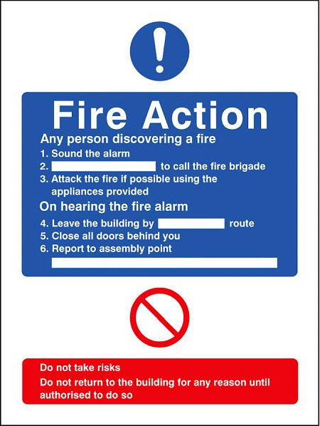 General fire action no lift