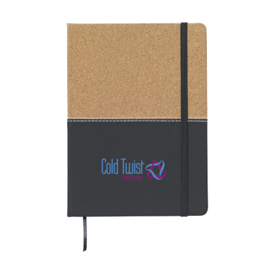 JOURNAL CORK PAPER NOTE BOOK in Black.