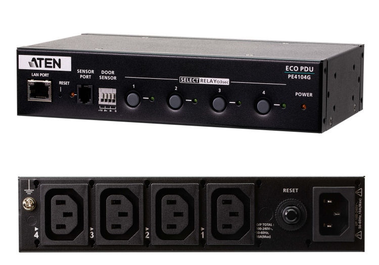 PE4104G - Aten - 4-Outlet IP Control-Box, For meeting Rooms (Mini PDU)