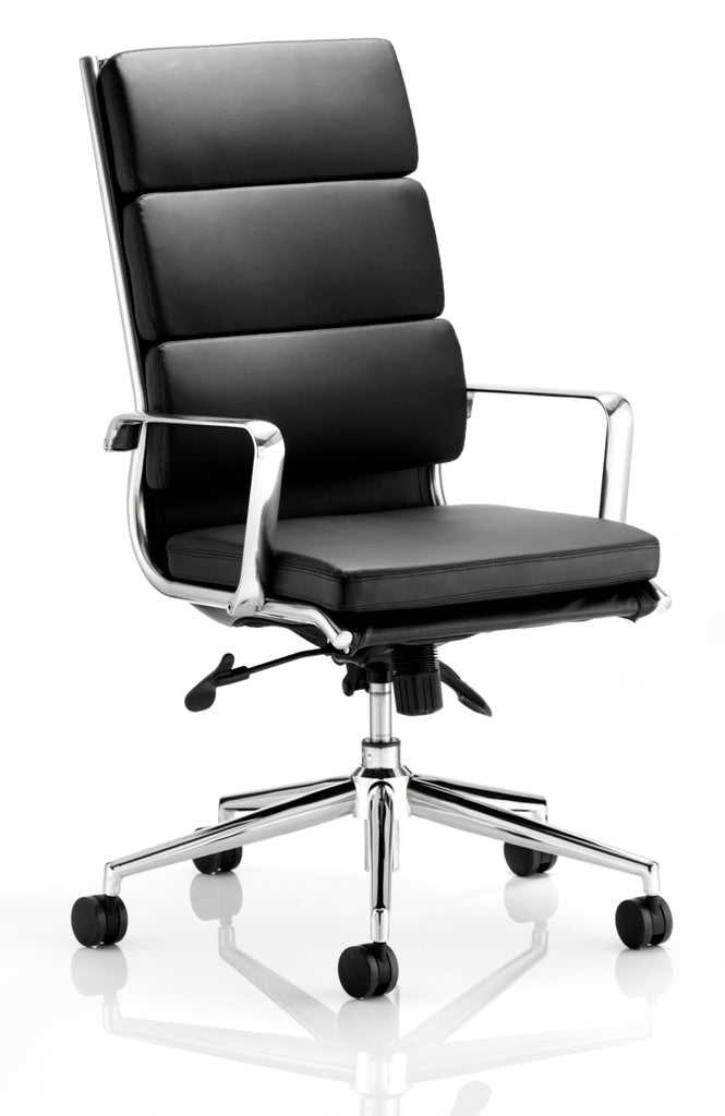 Providers Of Savoy Black Leather High Back Boardroom Chair UK