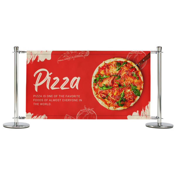 Fresh Pizza - Pre-Designed Restaurant Cafe Barrier Banner