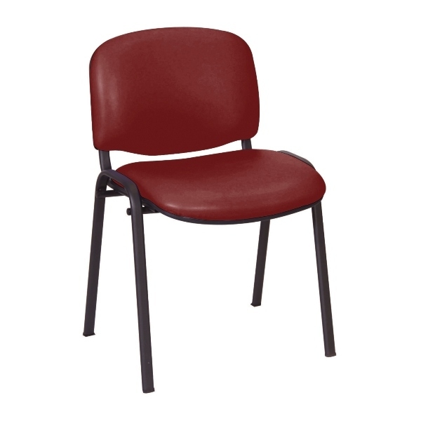 Galaxy Visitor Chair - Red Wine