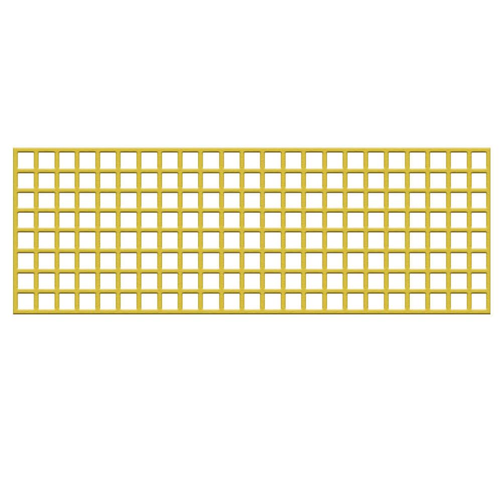 GRP Mesh Infill Panel 1172 x 462mm50 x 50 x 12mm Mesh    Yellow