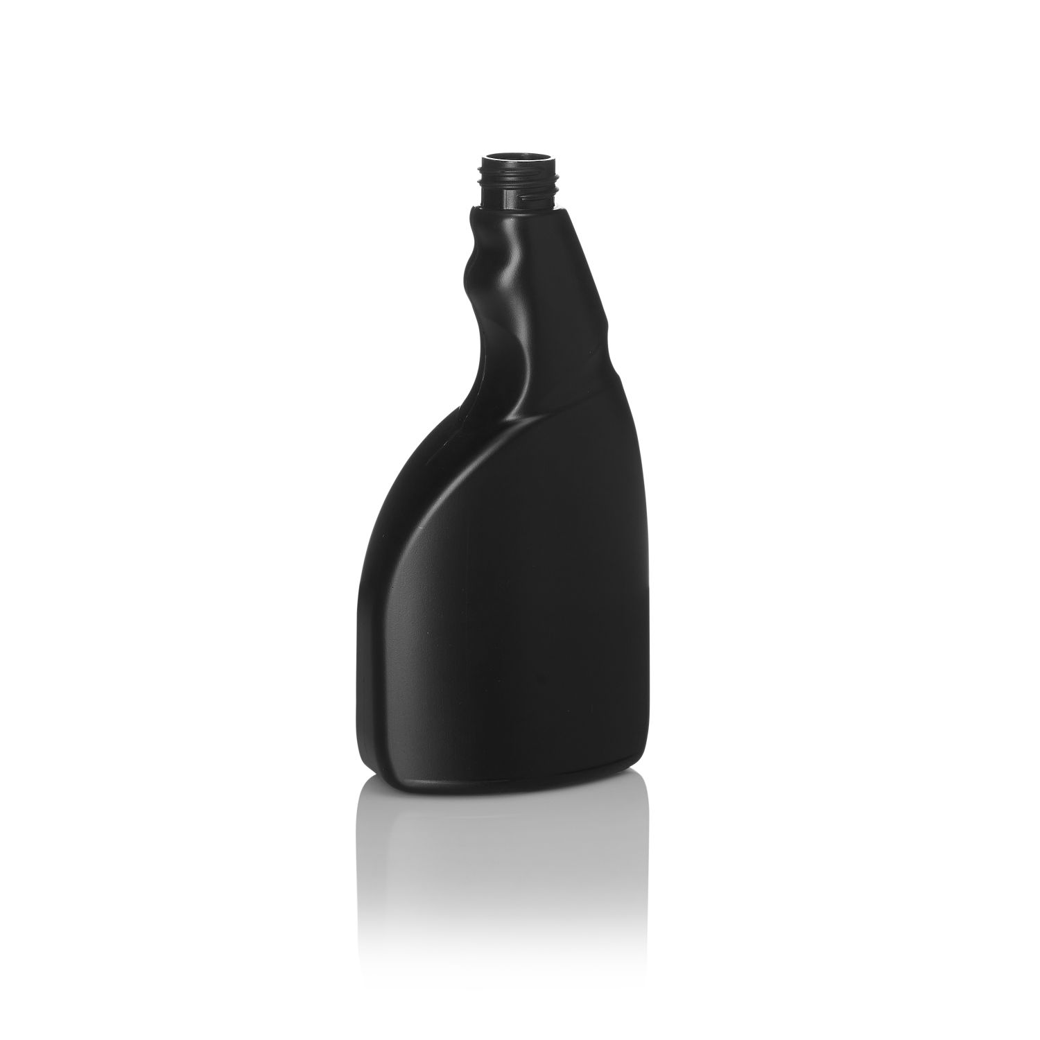 500ml Black HDPE 30&#37; PCR Elan Spray Bottle with NIR