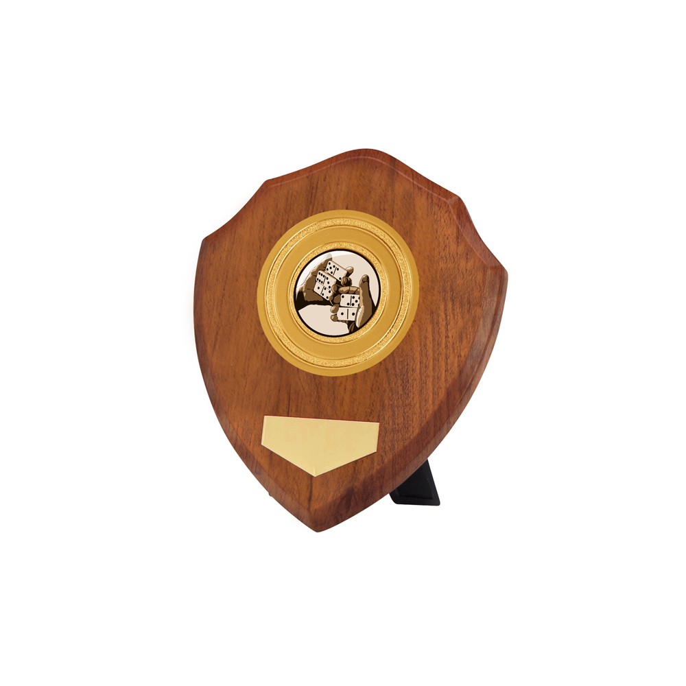 Individual Wooden Shield Walnut Finish - 4 sizes