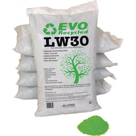 Absorb spills quickly and effectively with our EVO Wood Fibre Absorbent 30L Bag