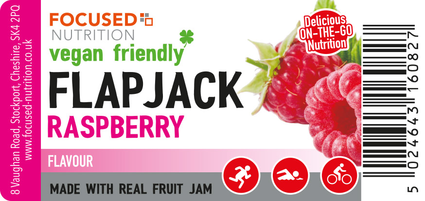 Nutritious Vegan Friendly Raspberry Flapjack