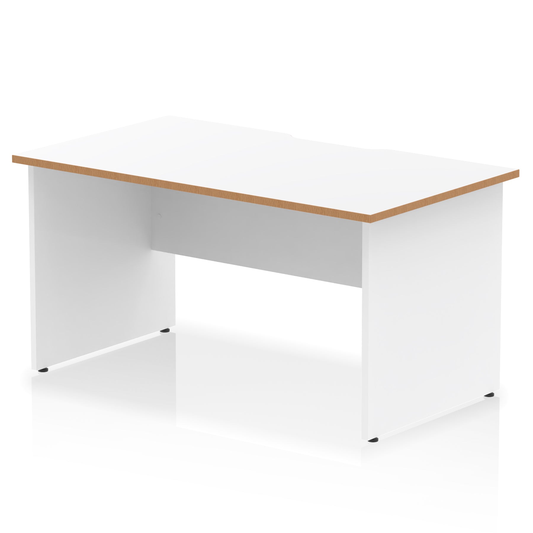Suppliers Of Impulse Scalloped Edge Straight Desk Panel End Leg - 1400mm - Multiple Colour Options UK