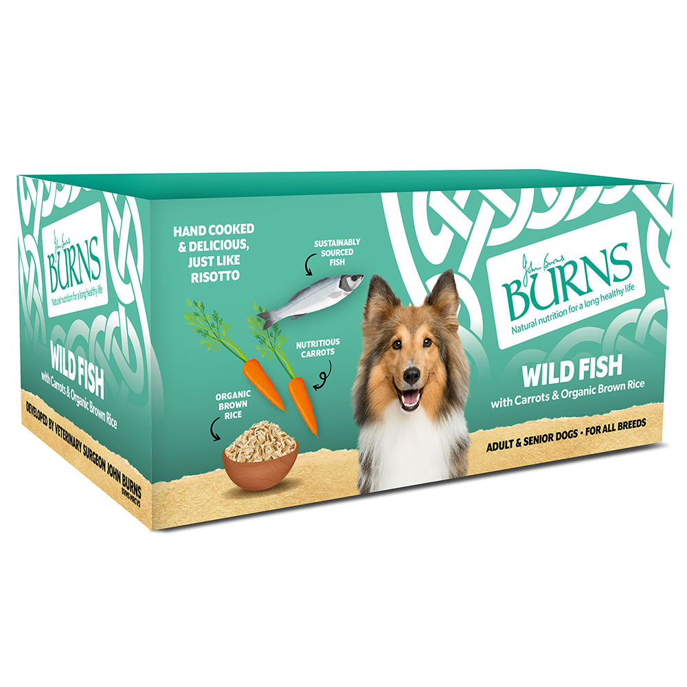 UK Stockists of Burns Wet Food-Wild Fish with Carrots & Brown Rice