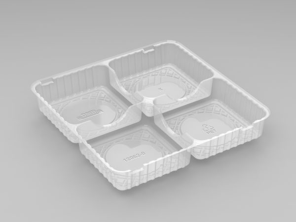 4 Cavity Square Tray