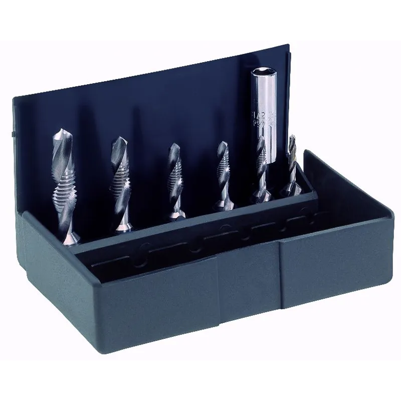 Volkel Boxed Drill Tap Set UNC No8 - 3/8"
