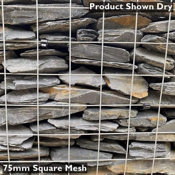 Graphite Slate Gabion Stone