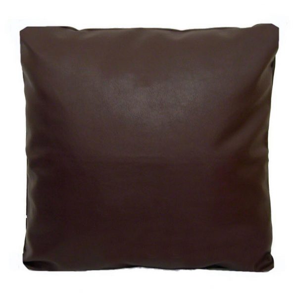 Brown Faux Leather Scatter Cushion or Covers. Sizes 16&#34; 18&#34; 20&#34; 22&#34; 24&#34;
