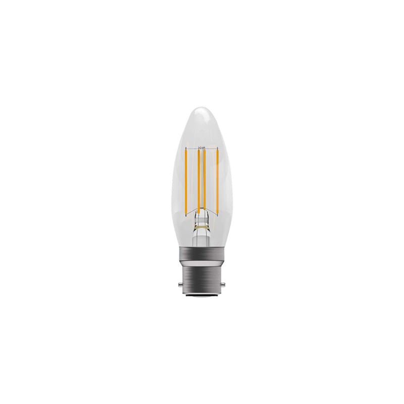 Bell Aztex Clear Dimmable LED Filament Candle B22 4W