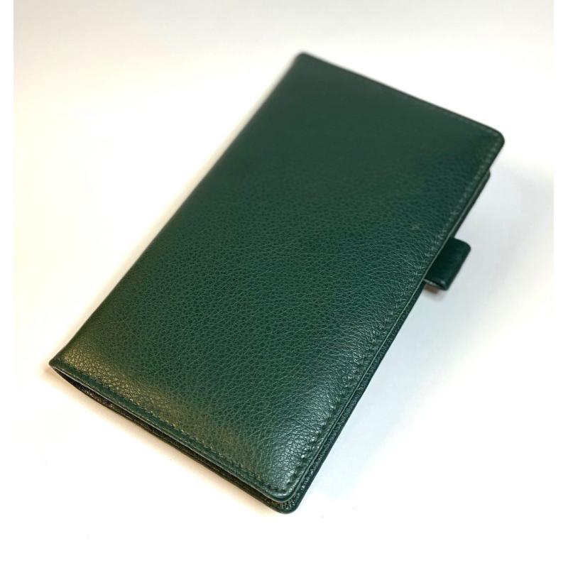 Deluxe Chelsea Leather Comb Bound Pocket Wallet With Diary Insert