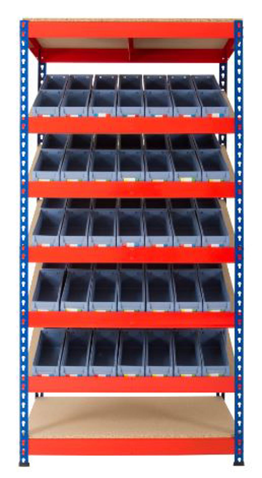Kanban Shelving with Shelf Trays - (1830 x 915 x 610) for Garages