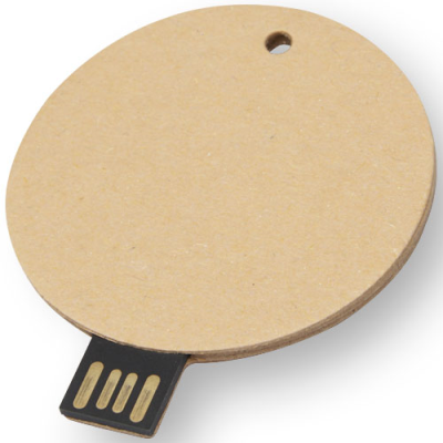 ROUND RECYCLED PAPER USB 2.