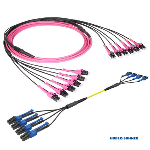 HUBER+SUHNER LC Duplex - LC Duplex Fibre Harness OS2 OM4