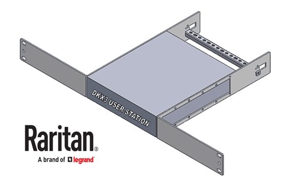 RACK-KIT-DKX3-UST - Raritan - Rackmount brackets to mount Dominion KX III & KX IV User Stations in standard 1U 19&#34; server rack