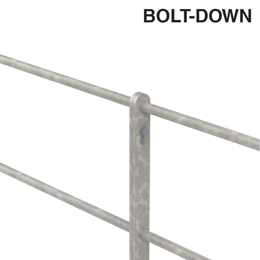 Parkland Bolt-Down Fence Panel Galvanised 895mm Leg Height - Per Metre Price 