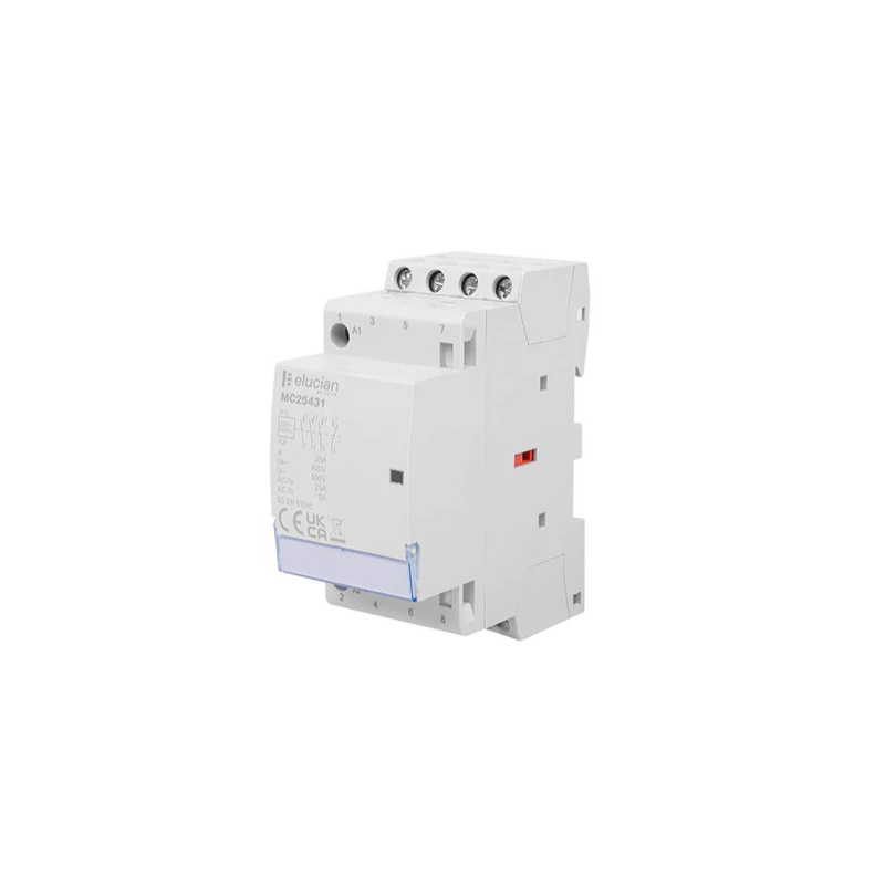 Click Elucian 4 Pole 2 Module 25A 3 x N/O  1 x N/C Contactor