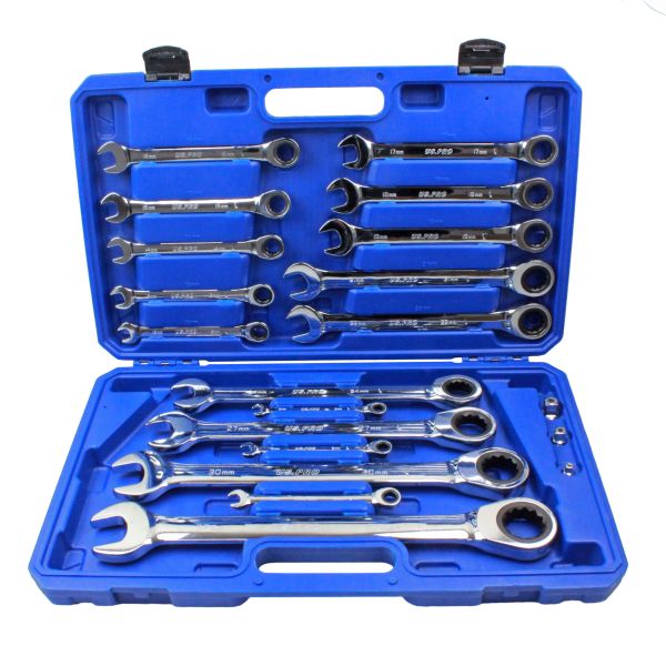 US PRO 3236 20 pcs metric gear ratchet combination set