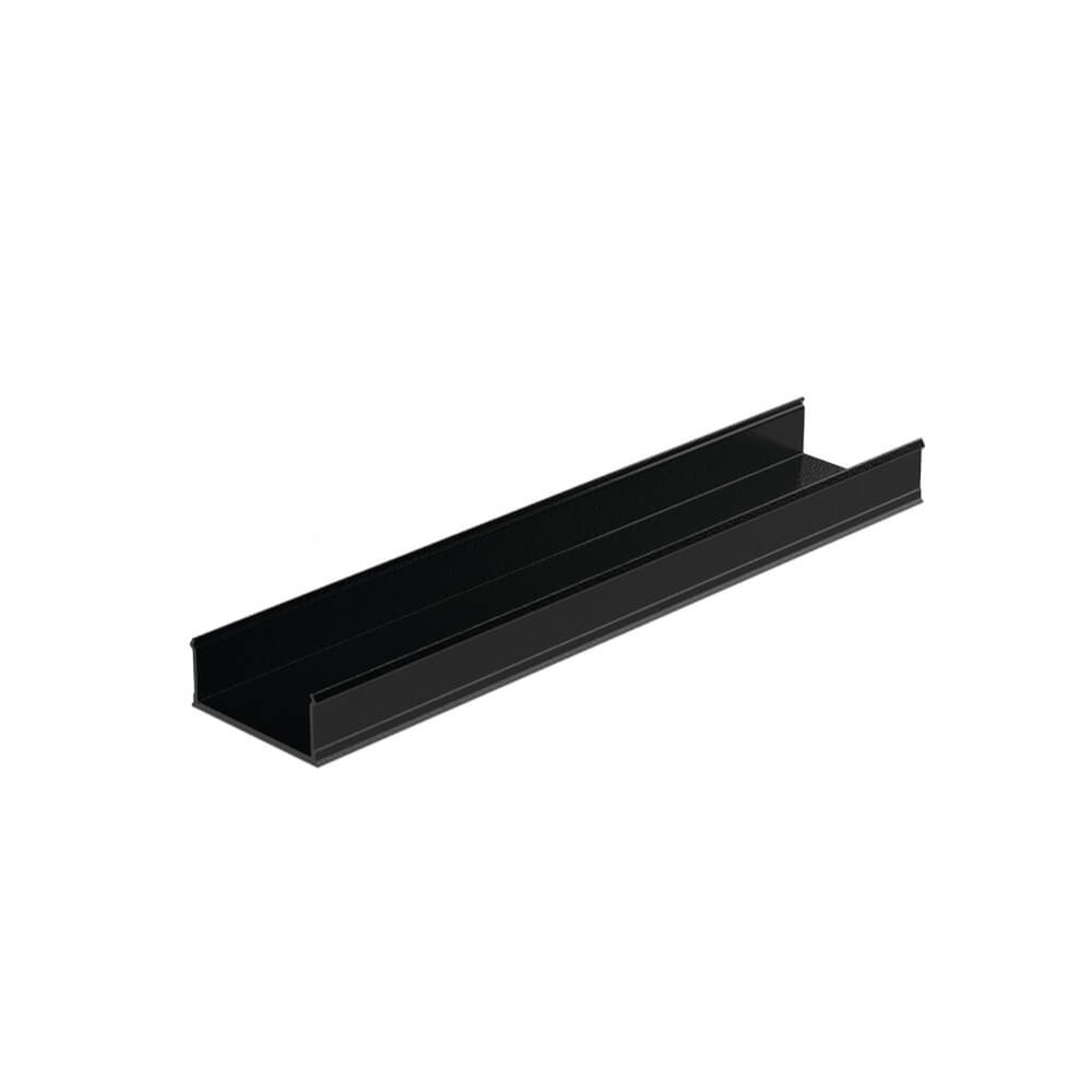 Marano Undercap for Handrail 1.15M Long Aluminium Gloss black Powder Coated