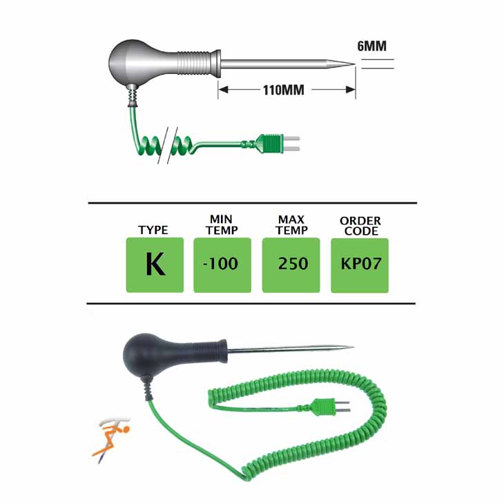 KP07 - K Type Heavy Duty Needle Probe