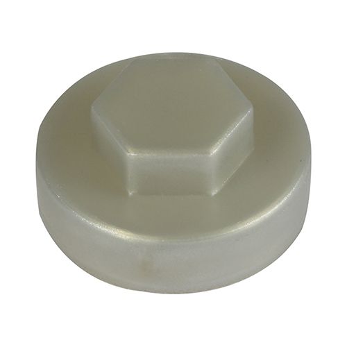 TIMco 19mm Metallic Silver Push-On Cover Cap