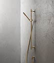 Art Deco Gold Slide Rail Shower Head (61GM)