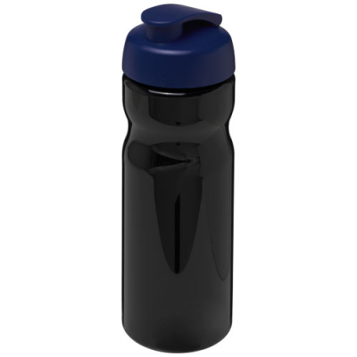 H2O ACTIVE® BASE 650 ML FLIP LID SPORTS BOTTLE in Solid Black & Blue.