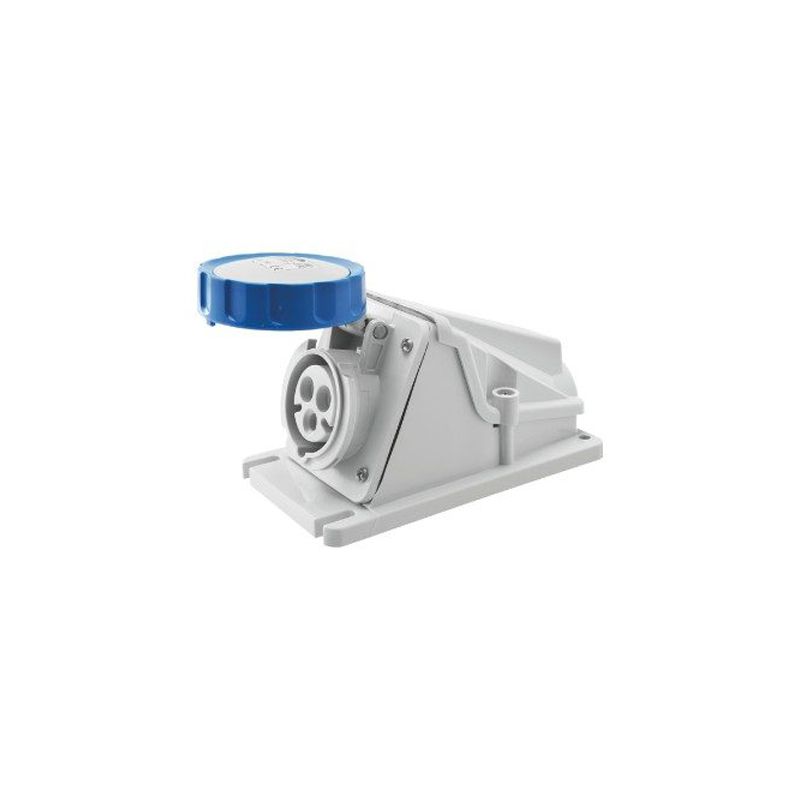 Gewiss Surface Mounting Socket IP67 16A 2P+E 200-250V Blue