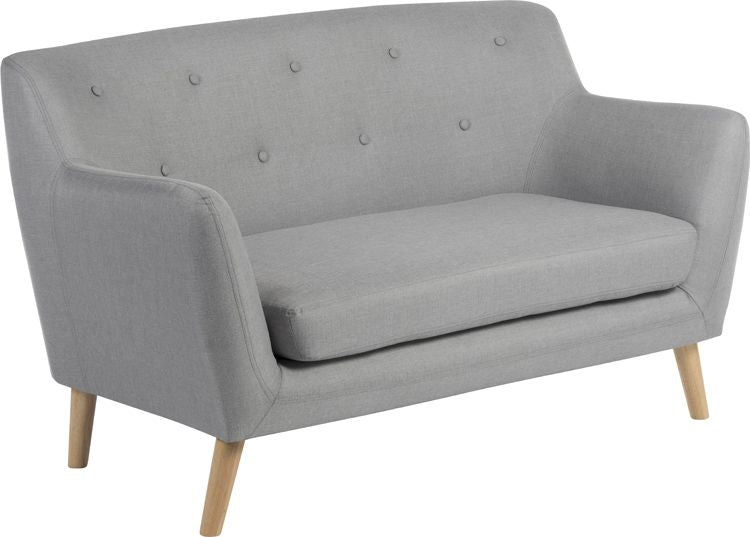 Suppliers Of Classy Grey Fabric Sofa with Wooden Legs - One, Two or Three Seat Available UK