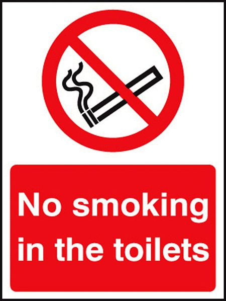 No smoking in the toilets