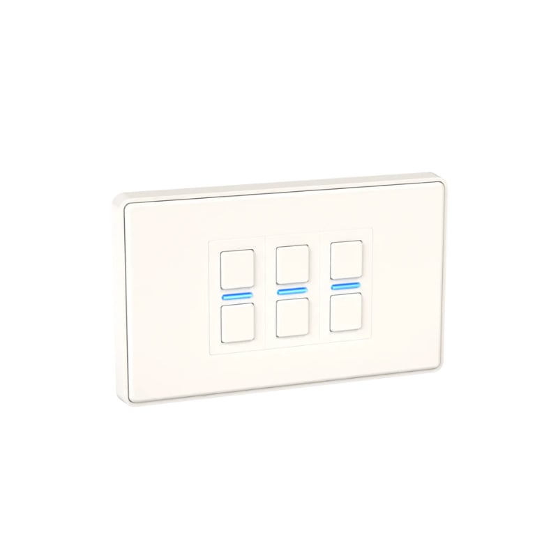 Smart Wireless White 3 Gang Switch Lightwave