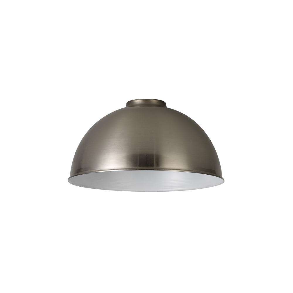 Luxuria Glorelle Dome 25cm Lampshade Brushed Nickel