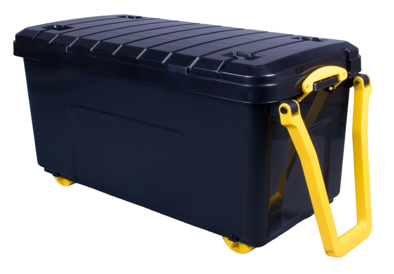 Extra Long 160 Litre Mobile Storage Trunk w/4 Wheels